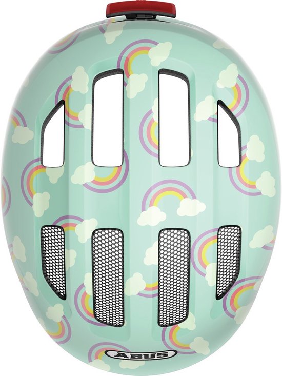 Abus Kinderhelm Smiley 3.0 M Led Blue Rainbow van ABUS — afbeelding 3