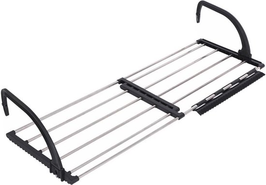 Qualsen 4-pack hangend droogrek van roestvrij staal, draagbare