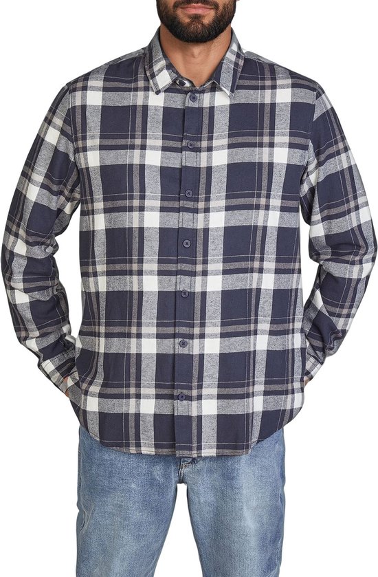 DENIMFY Chemise Homme DFDean coupe régulière Blauw L Adultes