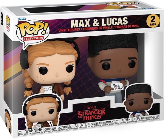 Funko Pop Television: Stranger Things Max & Lucas - 2-Pack - Vanaf 3 jaar