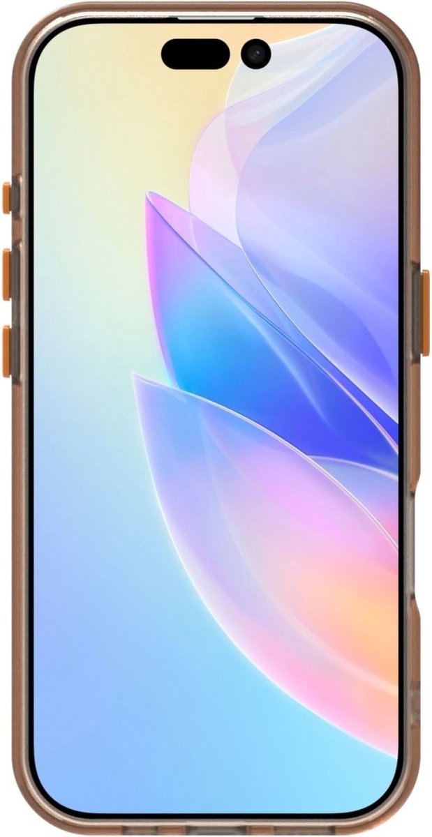 Mobigear Hoesje geschikt voor Apple iPhone 16 Pro Max Telefoonhoesje Hardcase | Mobigear Crystal Backcover | iPhone 16 Pro Max Case | Back Cover - Oranje