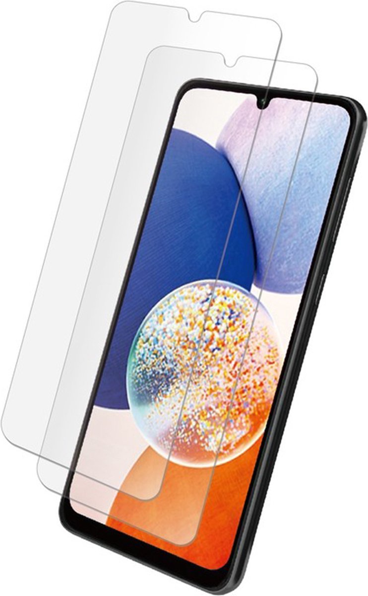 Myway, Set van 2 geharde glazen Geschikt voor Samsung Galaxy A15 4G / 5G Anti-kras 9H, Transparant