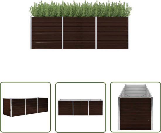 G TALECO GEAR Verhoogde verticale plantenbak met 4 containerdozen, voor het kweken van je kruiden, groenten, bloemen binnen en buiten (5 niveaus