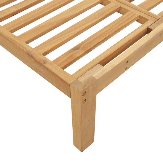Canapé d'angle The Living Store en bois d'acacia - 133 x 92 x 69 cm - Canapé d'angle design modulable - Canapé lounge - Ensemble de jardin - Mobilier d'extérieur - Banc de jardin - Bois d'acacia - Mobilier Plein air