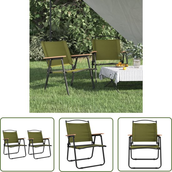 vidaXL Campingstoel - Zwart - 54x43x59 cm - Duurzaam materiaal vidaXL Campingstoel - Zwart - 54x43x59 cm - Duurzaam materiaal