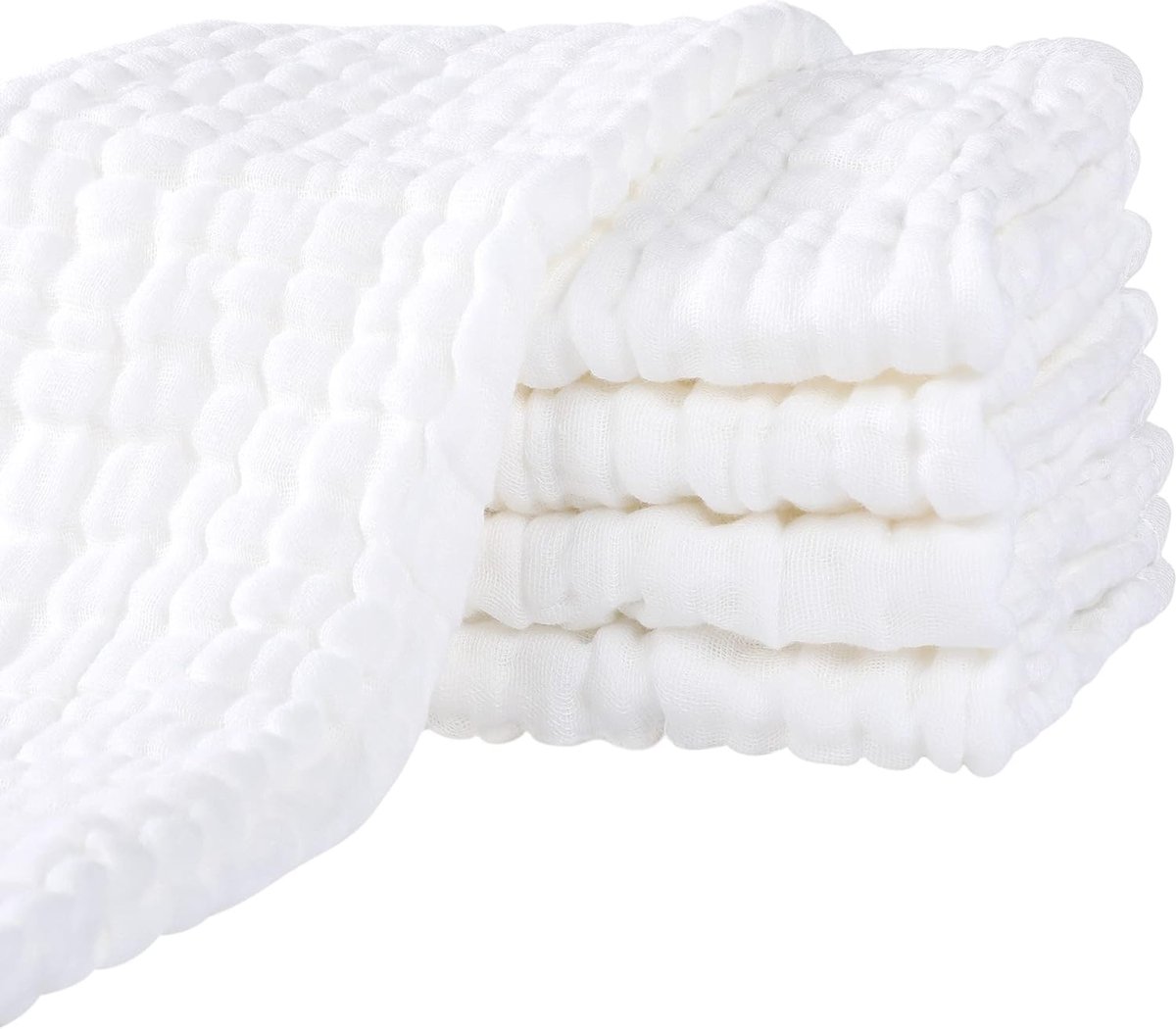 Goedkoopste Hydrofiele Luiers en Spuugdoekjes Set - 5-delige Katoenen Luiers 70x70cm, Sterk Absorberend en Kookvast