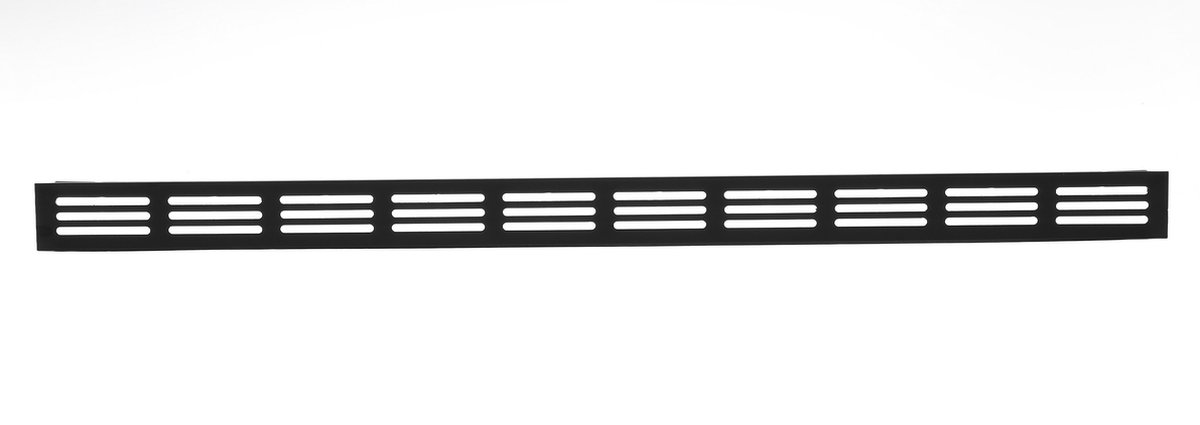 Nedco BV Plintrooster 500x30mm aluminium zwart