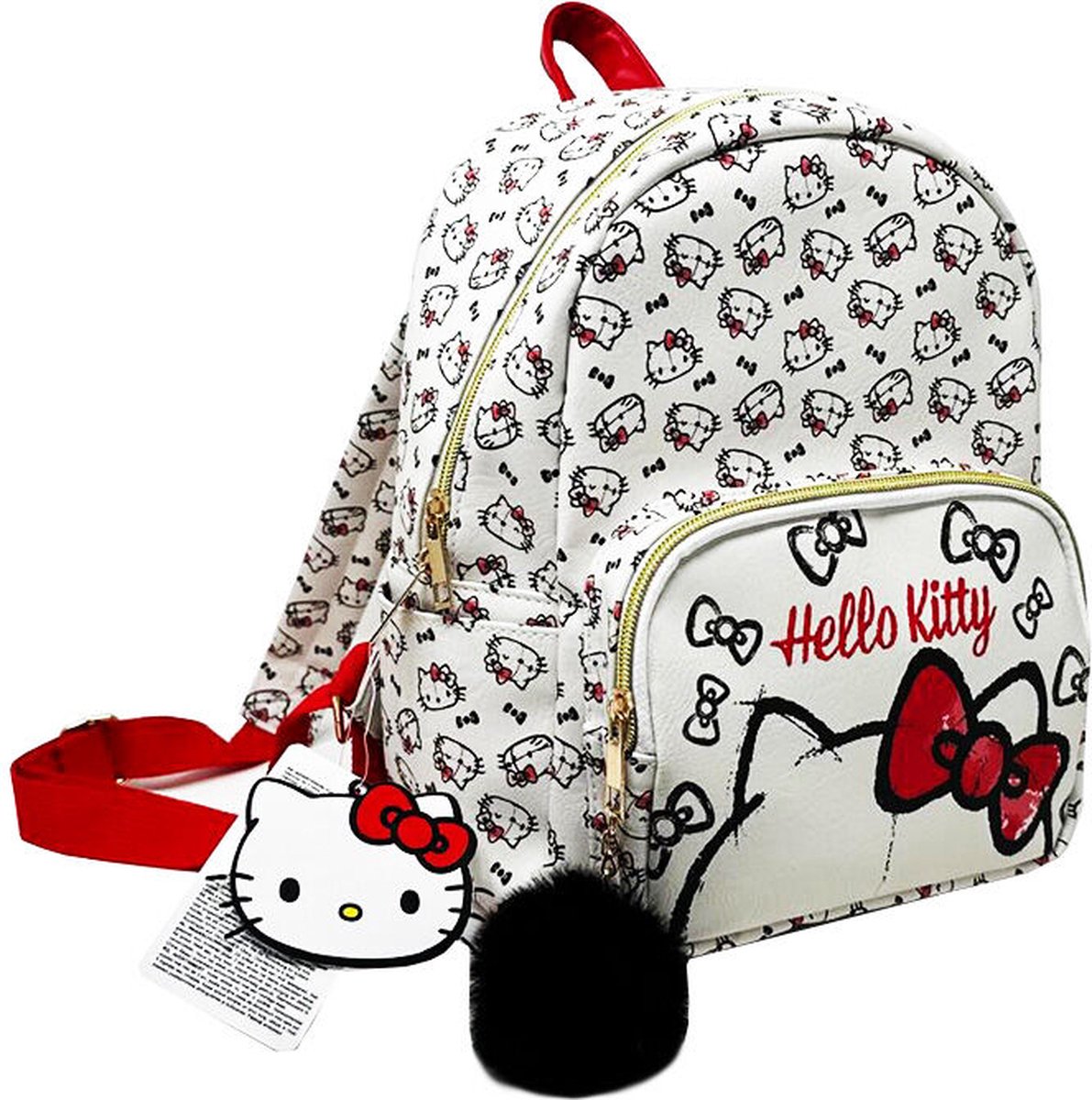 Red String - Hello Kitty Mini Rugzak - Backpack - Wit