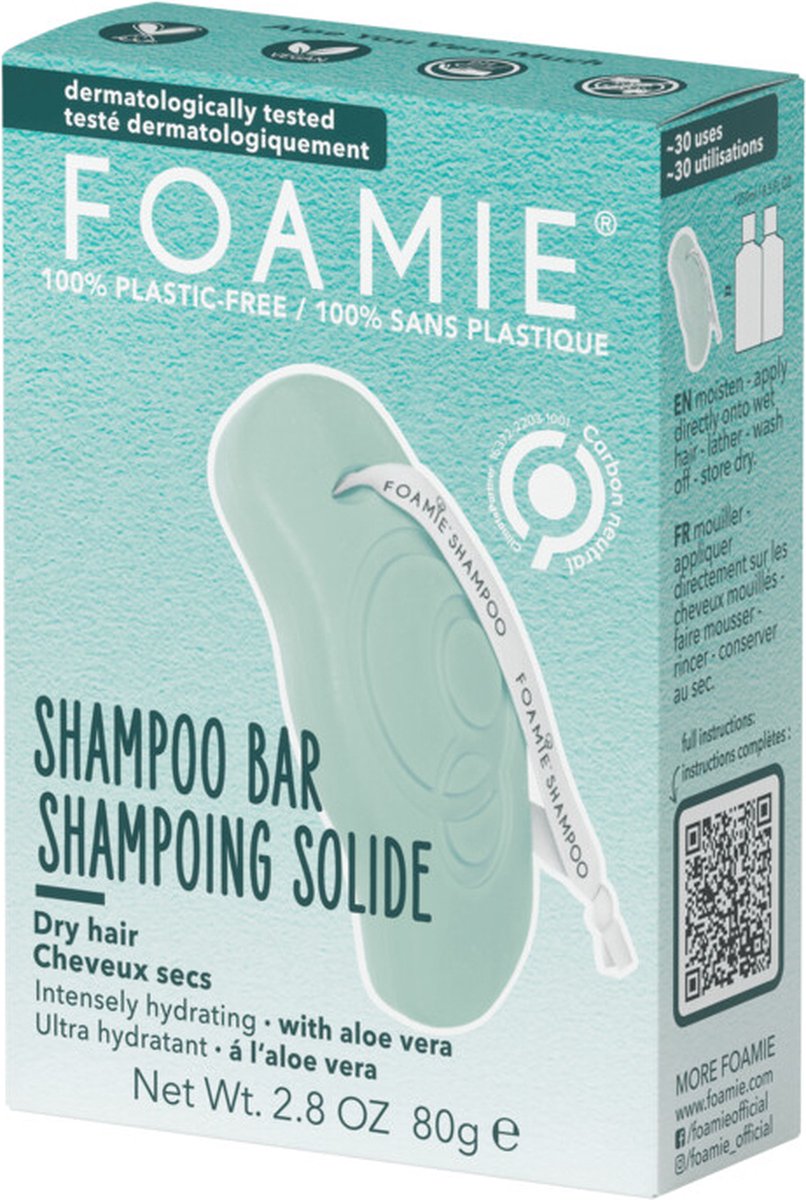 Foamie Shampoo Bar Aloe You Vera Much (Droog Haar)
