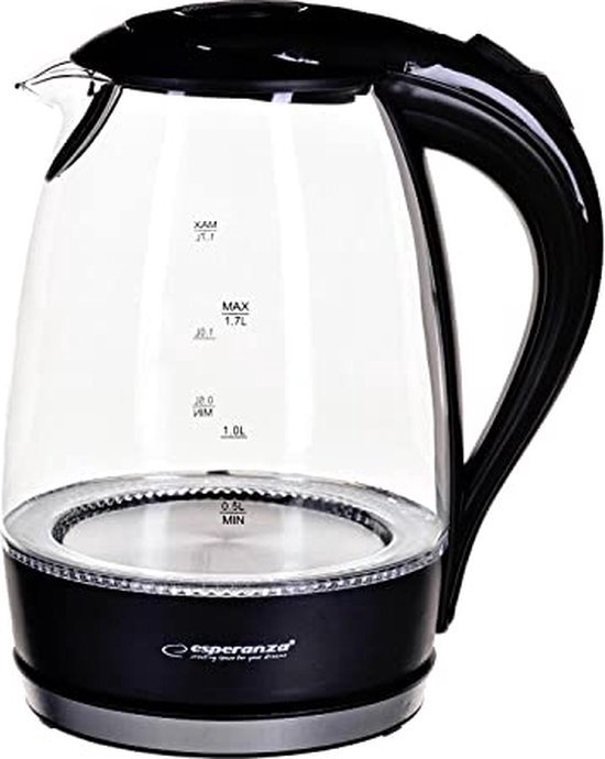 Esperanza Waterkoker Salto Angel 1,7 liter zwart