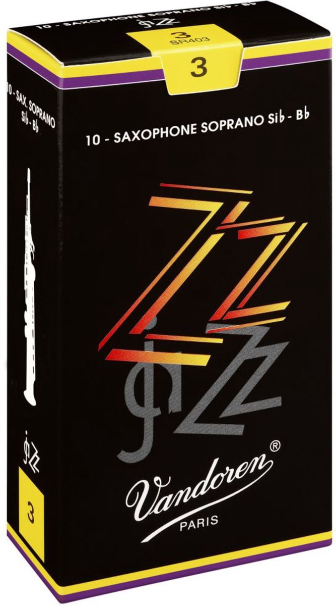 Vandoren ZZ Sopransaxofoon 4 10er pakket, 1 exemplaar - Riet voor sopraan saxofoon