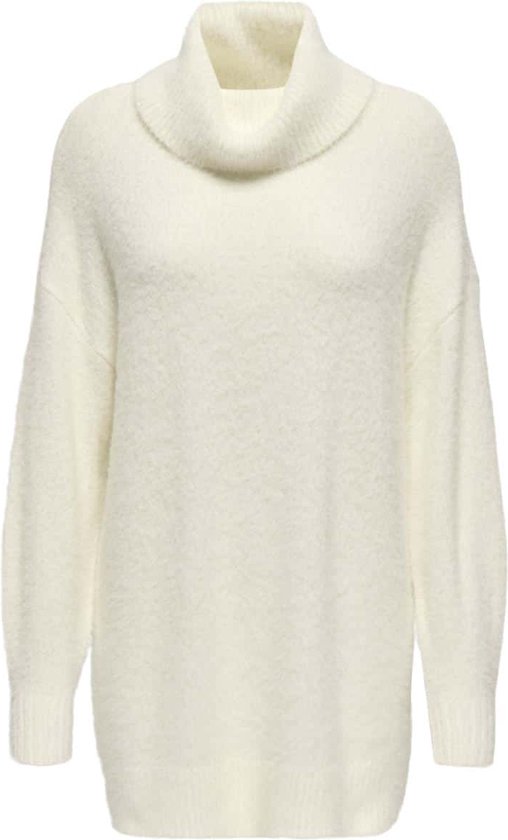 ONLY ONLPIUMO LS LOOSE ROLLNECK CC KNT Dames Trui - Cloud Dancer