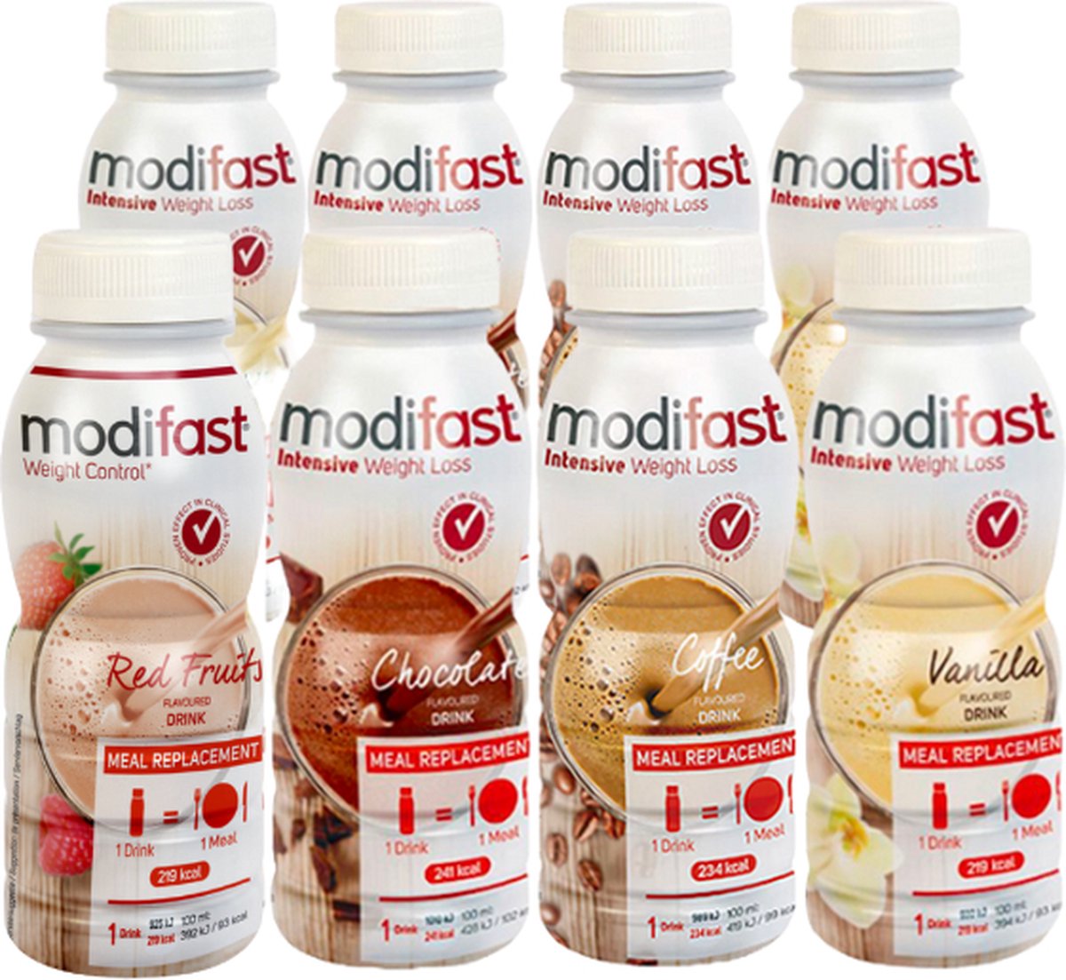 Bol.com Modifast | Mix Drinkmaaltijd | Voordeelpakket | 8 x drinkmaaltijd aanbieding