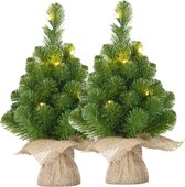 Kleine Kerstboom Met Verlichting