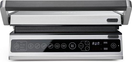 Solis Contactgrill Pro - Grill Apparaat met Verwisselbare Platen - 5 Grillprogramma's - Tosti Apparaat - Panini Grill - RVS — afbeelding 3