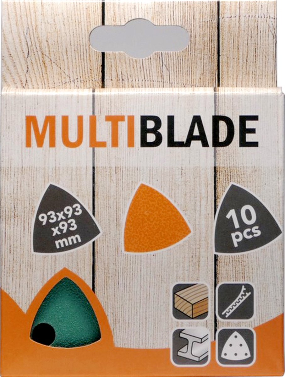 Multiblade MB93 schuurpapier 93x93x93 korrel 80 (10 vellen)