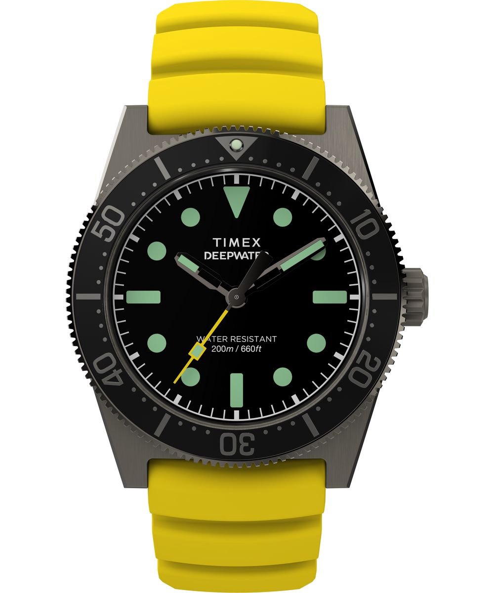 Timex Deep Water Reef TW2W74800 Horloge - Rubber - Geel - Ø 41 mm