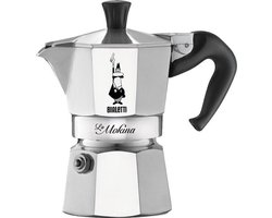 Bialetti 0002380 handmatig koffiezetapparaat Moka Express 0,04 l Roestvrijstaal