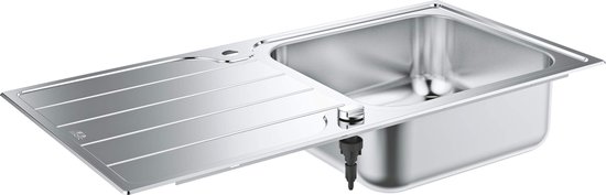 K200, évier rond en acier inoxydable, couleur inox (31720SD0) - Sanitaire