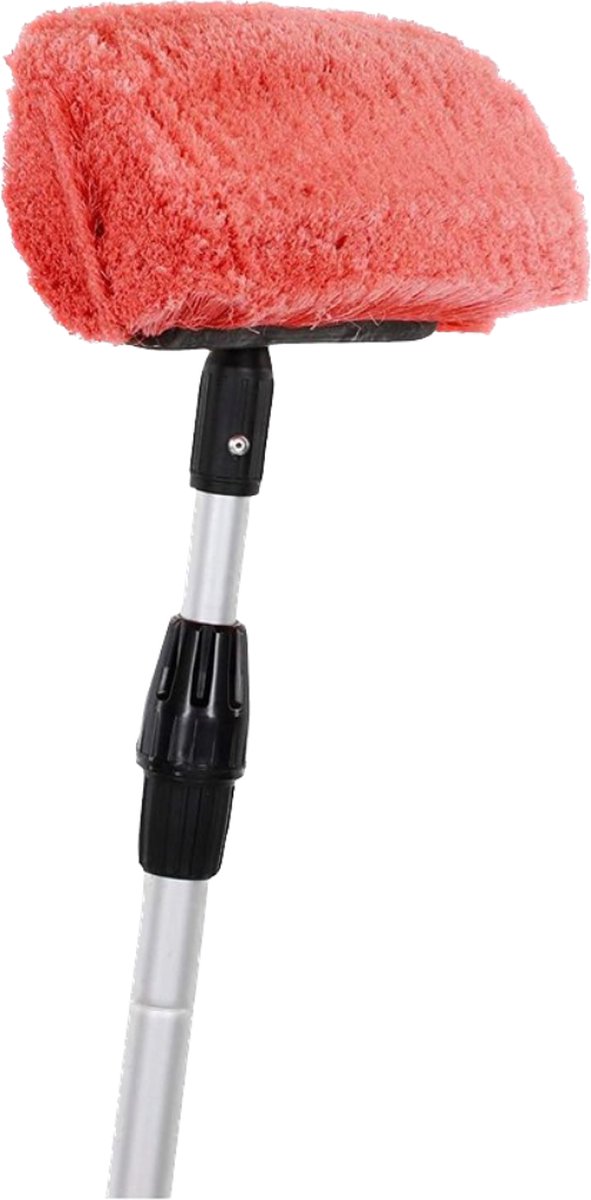 Goedkoopste Telescopische wasborstel, autowasborstel voor caravan, auto, vrachtwagen, bus, bestelwagen, camper, telescoopsteel van 105-180 cm, uittrekbaar, autowasborstel, reinigingsborstel