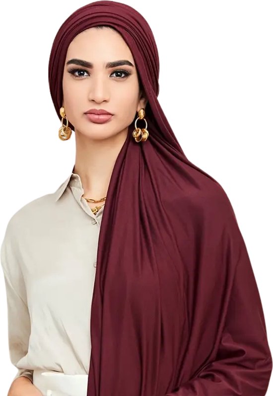 Foulard Nivard - Hijab - Femmes - Abaya - Écharpe - Vêtements islamiques - Vêtements musulmans - Alhamdulillah - Beige