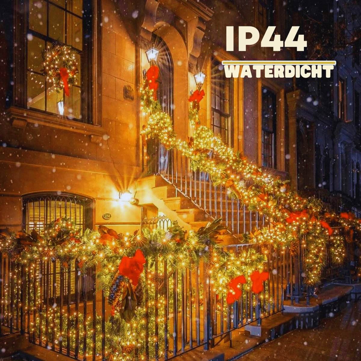 Elktry 25M 1000LED Christmas Lights Outdoor 8 Light Modes IP44 Waterproof Decoration Christmas Lights Suitable for Indoor and Outdoor Christmas Trees Garden Parties Birthday Weddings-Warm White