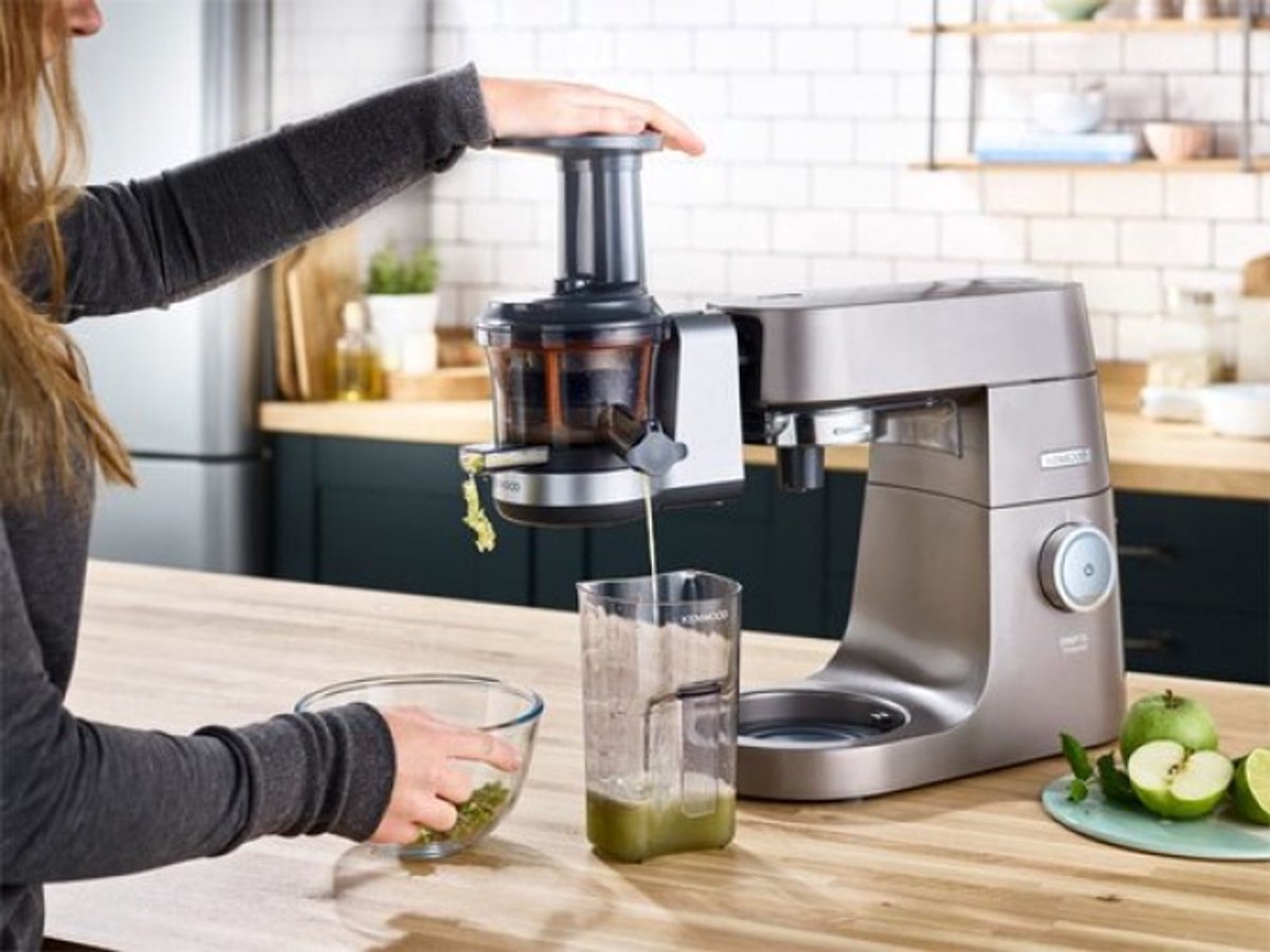 Kenwood KAX720PL SlowJuicer - Elektrische Sapcentrifuge voor Kenwood Keukenmachines - 400ml Capaciteit - Anti-Drupfunctie - Zilvergrijs thumbnail 5