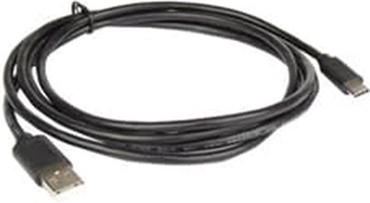 Hamlet XCU2A-UC-MM10 USB-kabel USB 2.0 1 m USB A USB C Zwart