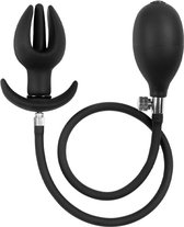 Rimba - Plug Anal Anker Gonflable avec Pompe - Siliconen - Zwart