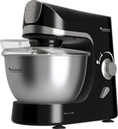 Bol.com TurboTronic TT-002 Pro-Mix Keukenmachine - Foodprocessor - Staande Keukenmixer- keukenrobot- 5 Liter - 2000W - Zwart aanbieding
