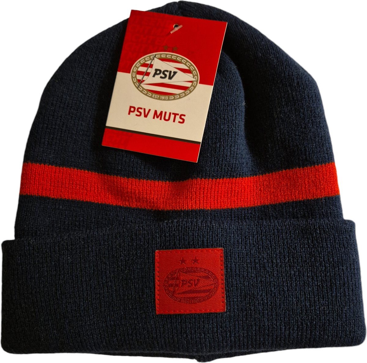 PSV Muts - Wintermuts - Beanie - One Size - Navy/Rood