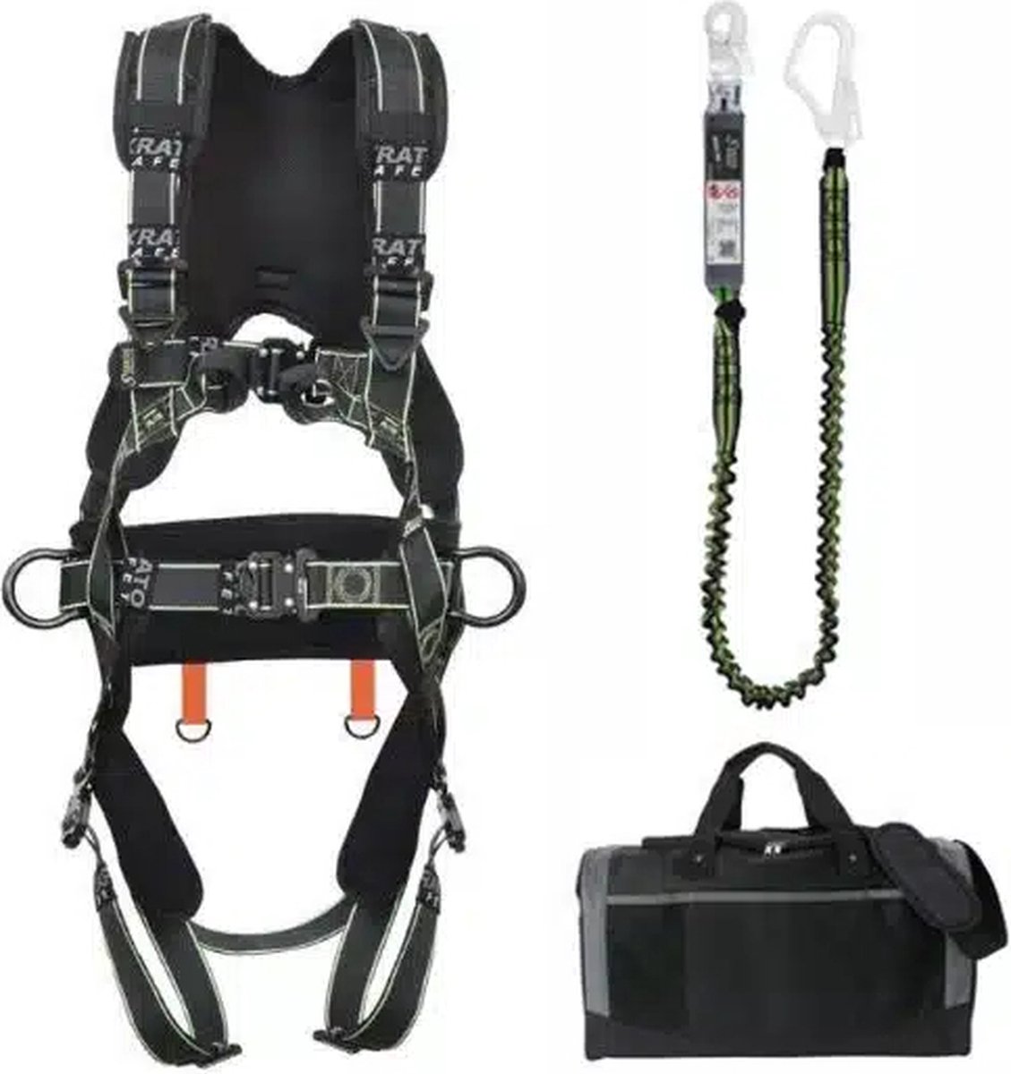 Kratos Safety valbeveiliging set Hoogwerker Elastische Veiligheidslijn FLY’IN 2 Maat M-L - Maat: L/XXLM/LS/M