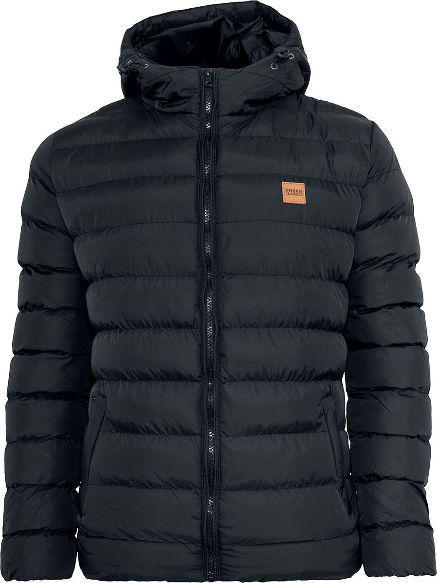 Urban Classics Basic Bubble Jacket Tussenseizoensjas L Nylon Zwart
