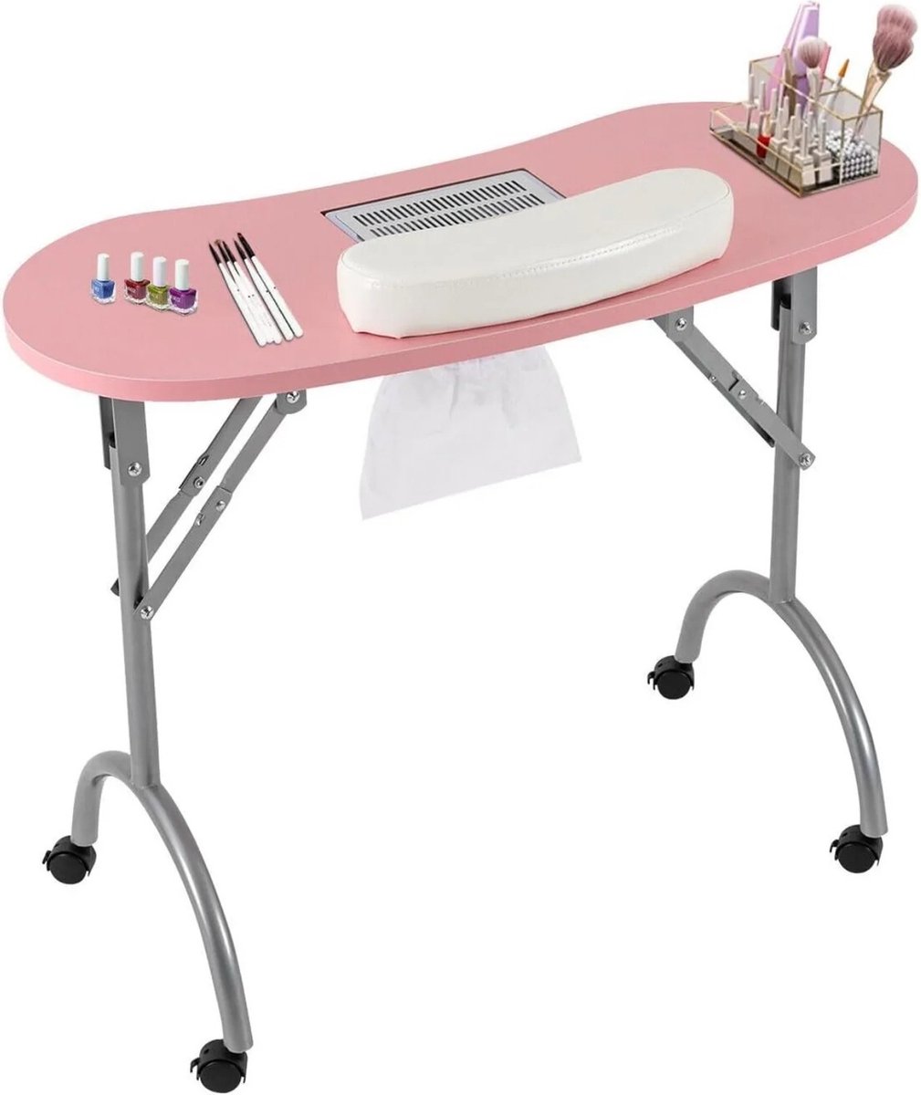 Goedkoopste Draagbare manicure tafel - Manicure set - Manicure tafel - incl polskussen - incl 3 stofzakken - incl draagzak - tafel inklapbaar