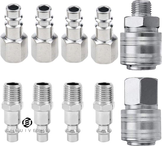 Airpress snelkoppelingenset 8 mm