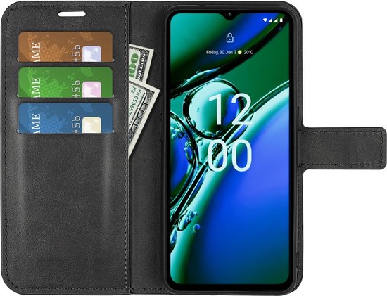 Coverup Deluxe Book Case - Étui pour Nokia G42 - Zwart