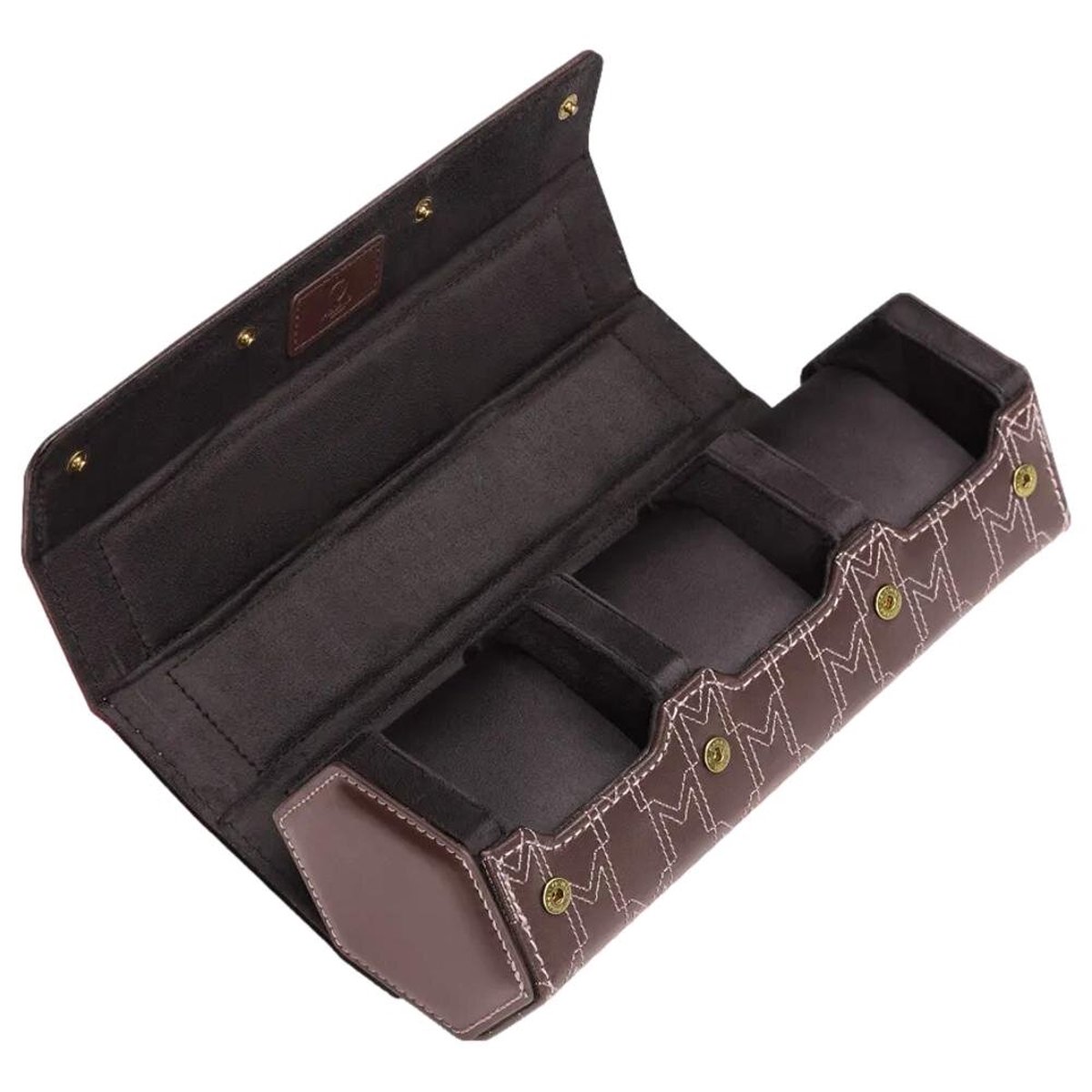 Modalo - 320391 - Uhrenrolle voor 3 Horloges - mahonie-bruin - Sirius