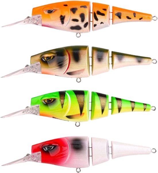 Spro Pikefighter Triple Jointed DD 145 Uv Red Head 14.5cm Uv Red Head van Spro — afbeelding 4