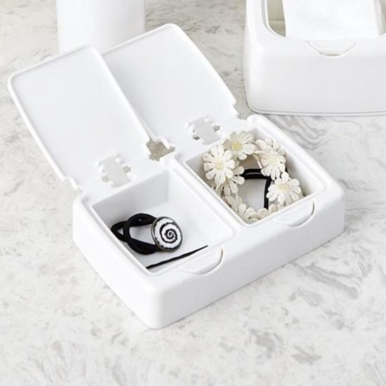 J&W Sustainable Products - Bamboe Houder voor Wasbare Wattenschijfjes - Wattenschijfjeshouder