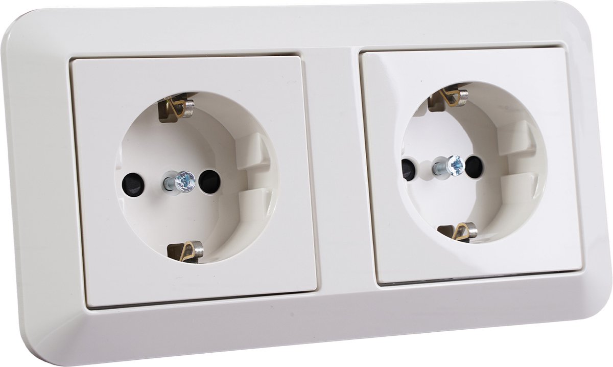 Merten Atelier M dubbele wandcontactdoos MEG2328-1019