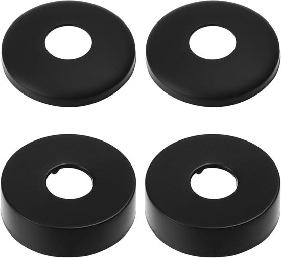 Kraan rozetten, 9 stuks, roestvrij staal, verchroomd, rozet, binnendiameter 27 mm, 34 mm, 51 mm, rozetten afdekking, gedeelde buisafdekkingen, afdekrozetten voor waterkranen, waterleidingen
