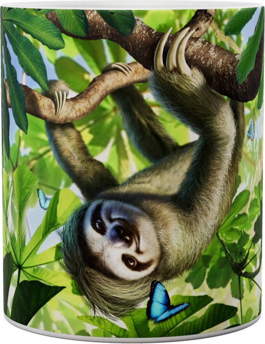 Luiaard - Rush Hour - Sloth - Mok 440ml 440