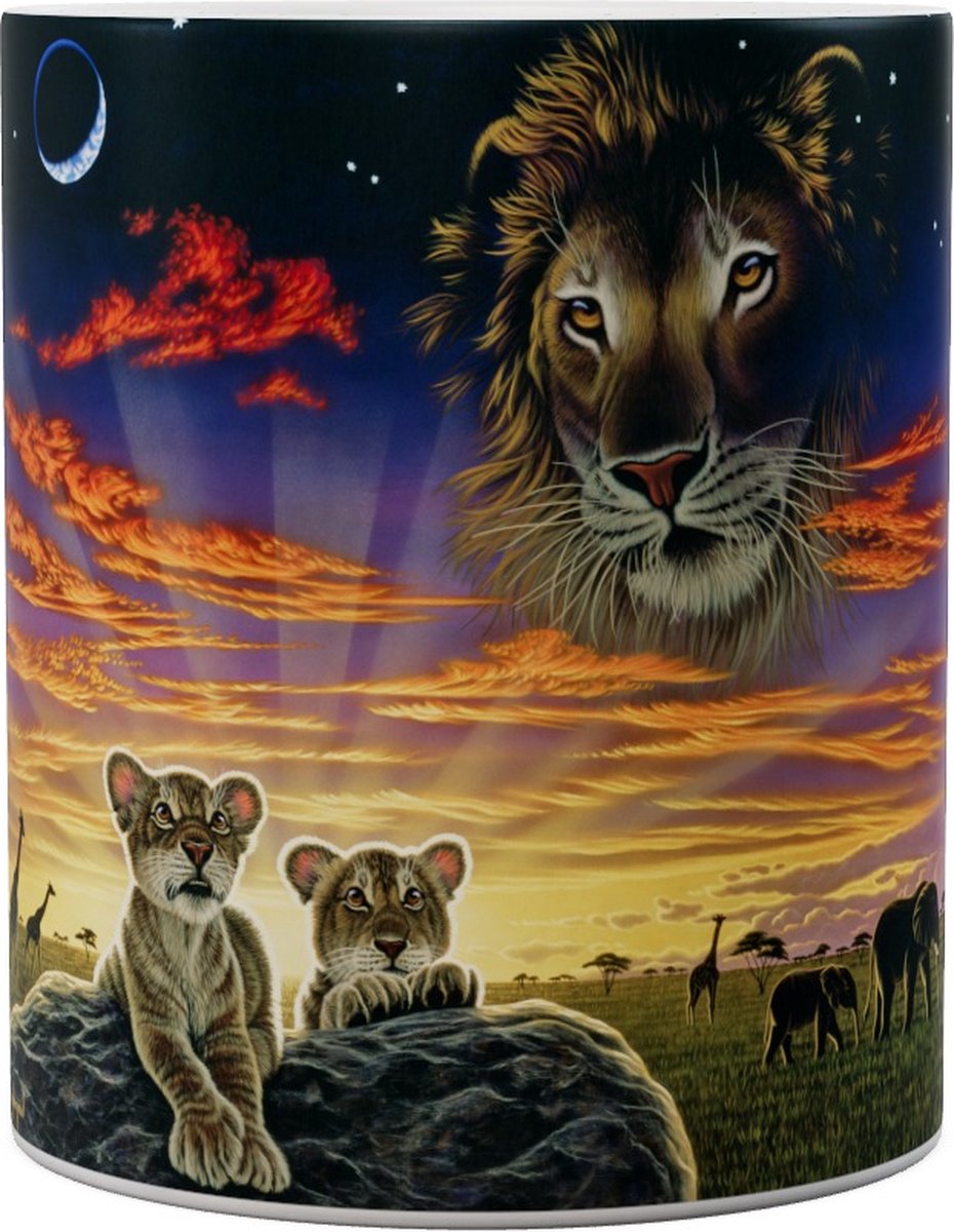 Leeuwen Mother Earth, Father Sky - Lions - Mok 440ml 440