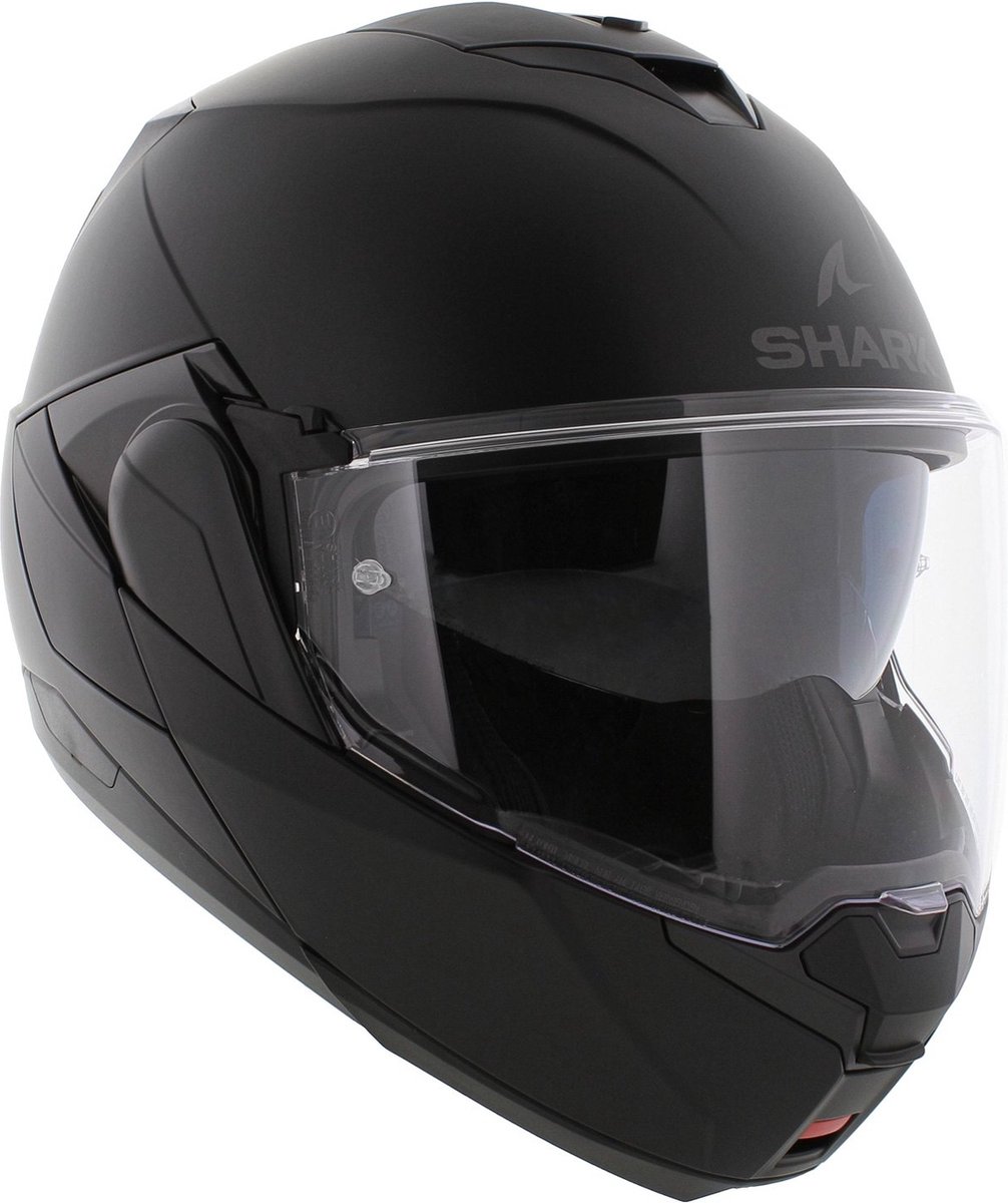 SHARK Oxo Blank Mat Zwart Mat KMA Systeemhelm - Maat S - Helm – foto 4