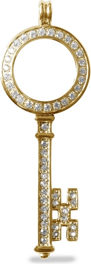 LOCKits Stalen Muntenhouder met Kristal