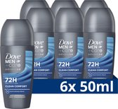 Clean Comfort anti-transpirant Dove Men+Care Advanced Roller Comfort - 6 x 50 ml - Pack économique