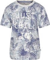 Minymo - jongens T-shirt - palmen - blauw - Maat 116