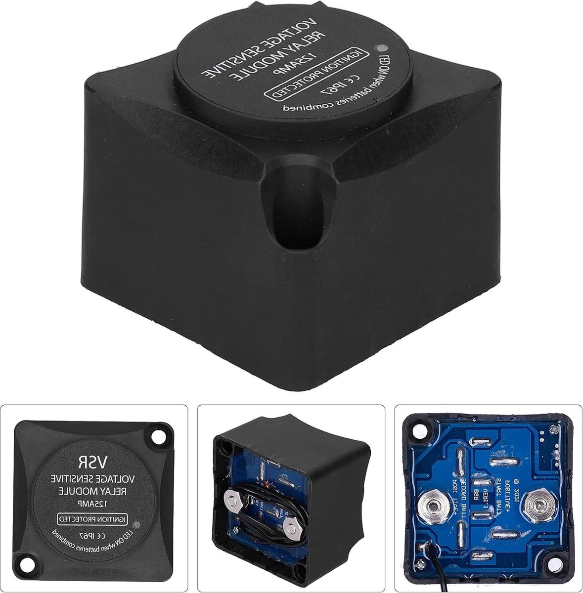 Spanningsgevoelige relaismodule voor dubbele batterij-isolator voor campers, UTV, ATV, boten
