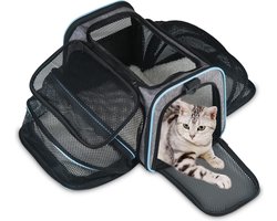 Solacis Katten vervoersbox - Reismand kat - Katten reismand - Katten reistas - Katten transportbox - Must have voor uw kat!