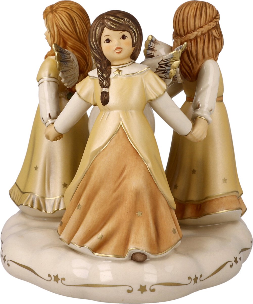 Goebel - Kerst | Kandelaar Engel Hemelse dans | Aardewerk - 19cm